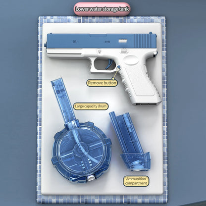 Pistola ad Acqua Elettrica Ricaricabile Automatica ad Alta Pressione per Bambini e Adulti