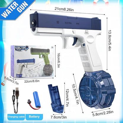 Pistola ad Acqua Elettrica Ricaricabile Automatica ad Alta Pressione per Bambini e Adulti