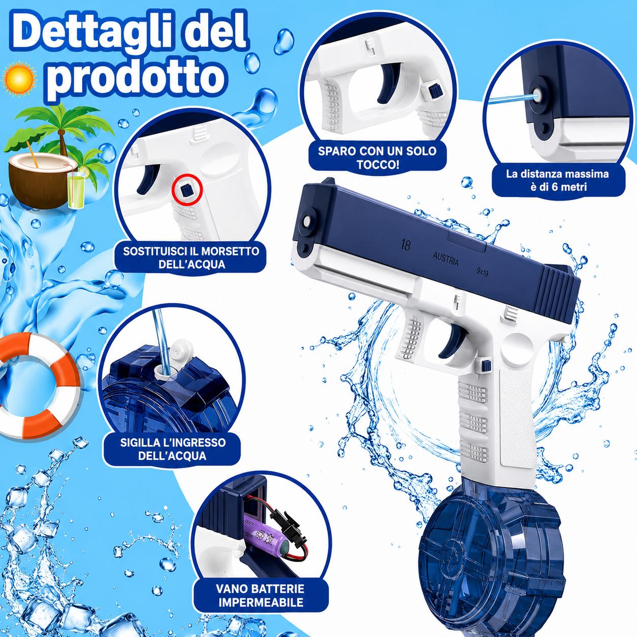 High-Pressure Automatic Electric Water Gun